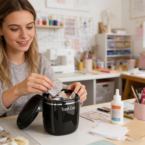 Mini papelera de mesa de 2,6 litros perfecta para dormitorios estudiantiles 2