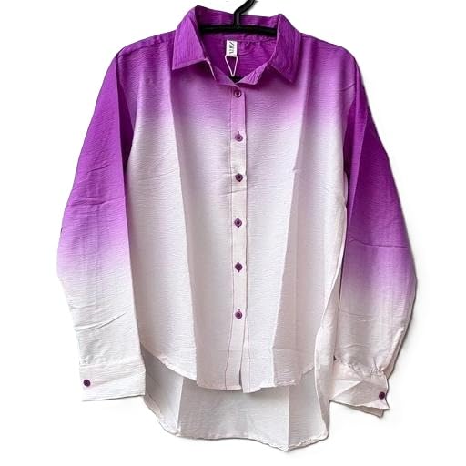 Women Polycotton Shirt Long Sleeve Casual Office Tunic Stylish Comfortable Everyday Fashion Top Multi 2 M-picture-53