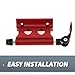 X AUTOHAUX 1 Pc Universal Quick Release Bike Fork Mount Rack for 0.26 Inch (6.5mm) / 0.79 Inch (20mm) Thru Axle with Aluminum Alloy Anti-Corrosion Red