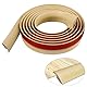 Übergangsprofil selbstklebend Boden und Teppich Laminat Vinyl Übergangsschiene Übergangsstreifen für Teppich Schwellenübergang Höhe weniger als 5mm (2m, beige Holzmaserung)