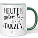 JUNIWORDS Tasse, Heute ist ein guter Tag zum Tanzen, Gr&uuml;n (1009397)