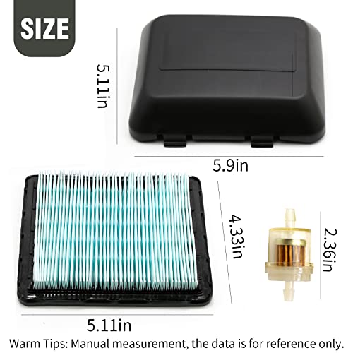 17211-ZL8-023 Air Filter 17231-Z0L-050 Cleaner Cover Replacement for Honda GCV135 GCV160 GCV190 Engine HRB216 HRB217 HRR216 HRS216 HRT216 HRX217 Pressure Washer Push Lawn Mower - Image 3