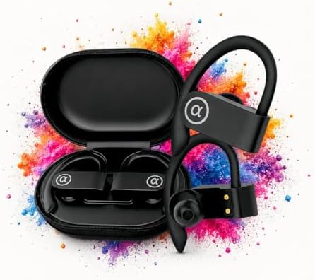 Fone de Ouvido Bluetooth 5.4, IPX5 à Prova D'Água, 45h de Bateria...