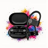 Fone de Ouvido Bluetooth 5.4, IPX5 à Prova D'Água, 15h de Bateria, Com Microfone Embutido. Design Esportivo Ergonômico Ideal Para Esportes Corridas Atividades Físicas Videogame IPhone Android Premium