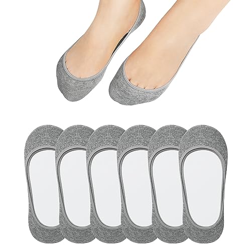 Jane Stone No Show Socks Women - Non Slip Hidden for Flats Boat Invisible Ultra Low Cut Liner Socks(Size 5-8/9-11)
