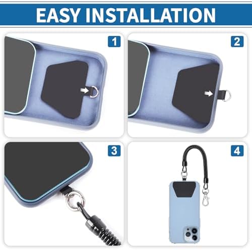 Doormoon Phone Tether Anti Theft, Phone Lanyard With Heavy Duty Carabiner