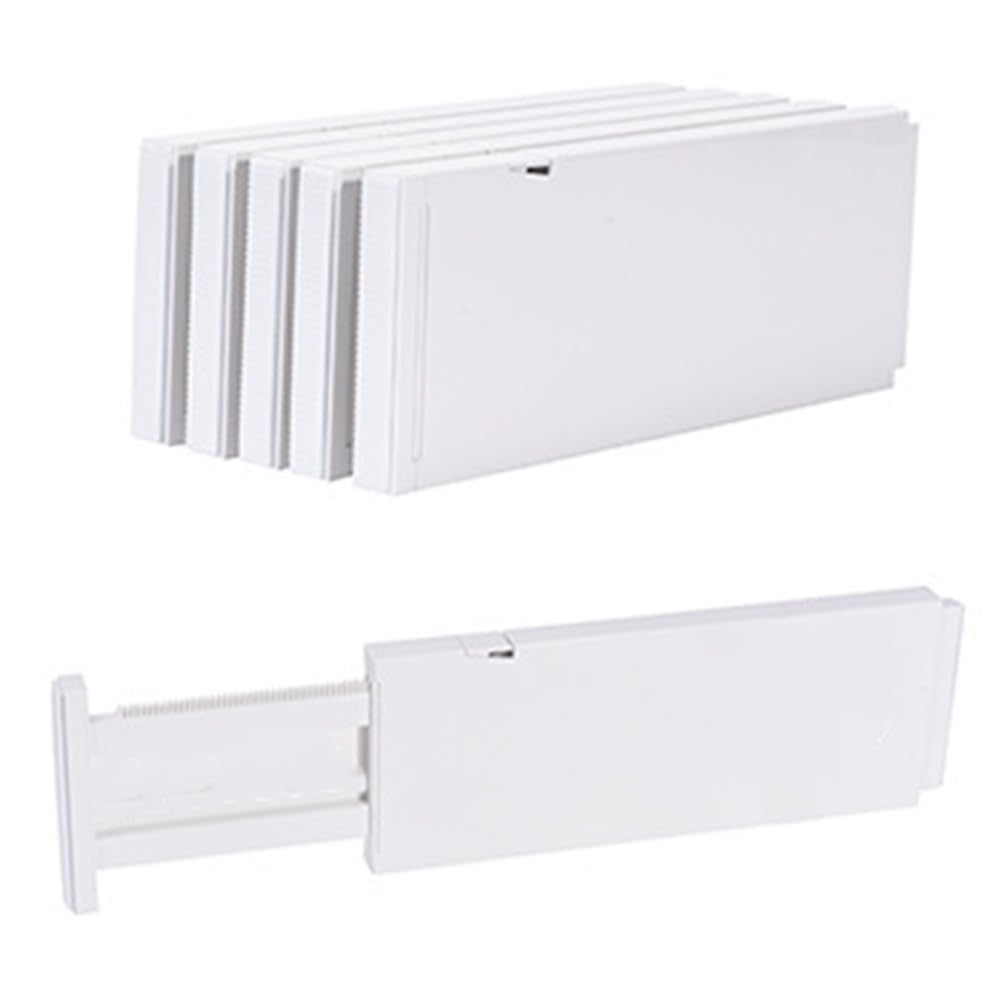 Hndhbfgrt Adjustable Drawer Dividers in 5 Pack, 11-17.5" for Clothes Storage, Expandable Dresser Organizer Separator