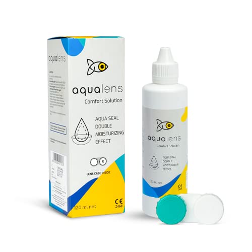 Image of Aqualens Comfort Contact Lens Solution 120ML - Pack of 1 (Lens Cases Free)