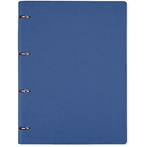 A4 Binder Refillable Notebook Round Ring Binder Notebook Leather Cover Organiser Ruled Notepad Cover