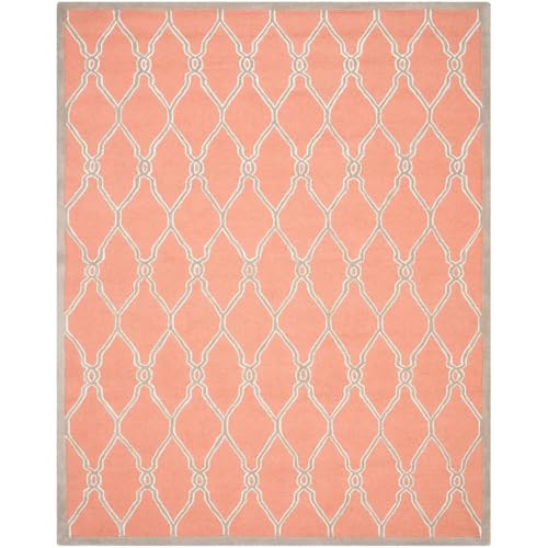Image of Hand Tufted Wool Carpets Anti Shedding Rug Modern Carpets for Living Room Size 7x10 Feet