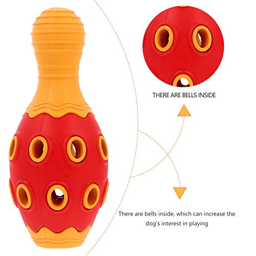 TEHAUX Brinquedo de borracha para animais de estimação, resistente a mordidas, de borracha, para squ
