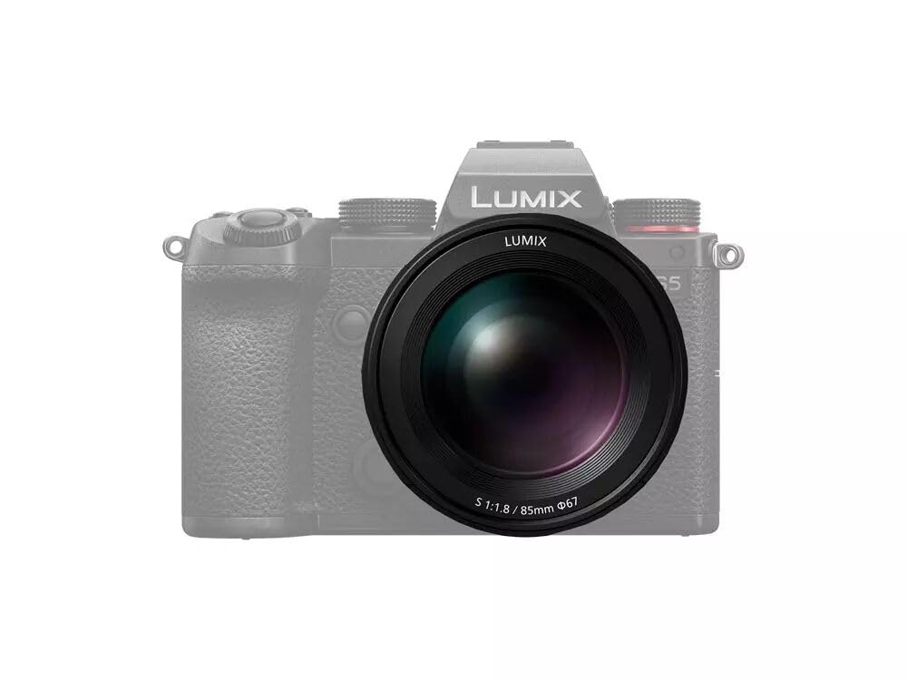 Panasonic S-S85 obiektyw stałoogniskowy z mocowaniem L (85mm, F1.8, pełna klatka FF, odporny na zachlapanie, idealne zdjęcia portretowe), czarny
