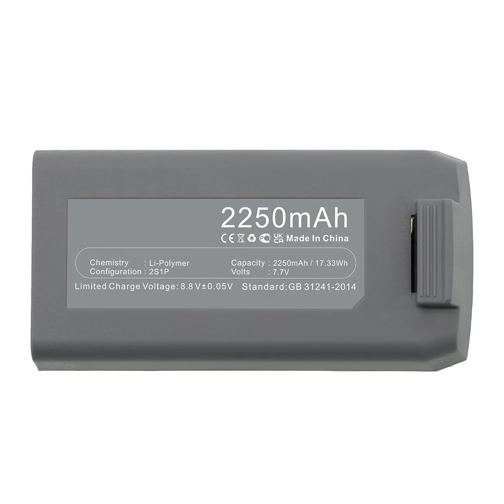 CELLONIC Bateria kompatybilna z DJI Mini 2, Mavic, BWX161 | (2250mAh -7.7V-Li-Ion) do DJI BWX161-2250-7.7, CP.MA.00000326.01