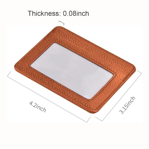 EASTNIGHTS Credit Card Holder Slim Wallet Leather Minimalist Wallet with ID Window