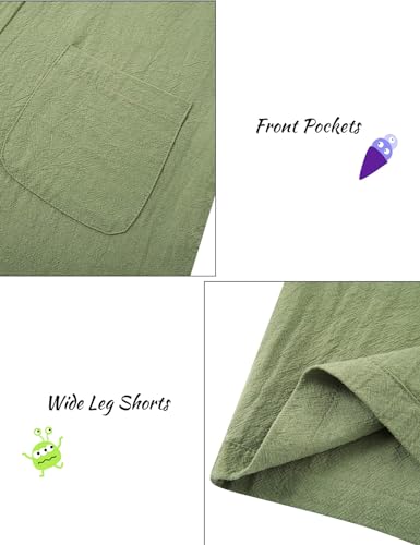 Image of Girls Romper Sleeveless Adjustable Tie-Up Strap Short Jumpsuits Summer Clothes with Pocket 5-12 years