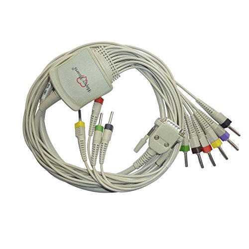10 Lead ECG Cable Compatible with MagicR 4mm 15 pin Banana type.-picture-15