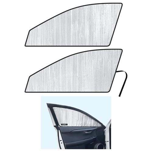 Side Window Front Seat Reflective Sunshade Custom Fit for 2015 2016 2017 2018 2019 2020 2021 Lexus NX SUV, 200T, 300, 300H, 300F, F Sport, UV Reflector Sun Protection Accessories (Set of 2)