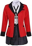 EROOLU Yumeko Jabami cosplay Costume Yomoduki Runa Suit Suzui Ryota Cosplay Costume Anime Gambler School Uniform JK Suit (XL, Yumeko Jabami)