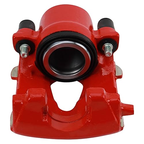 Image of TRQ Front Left Brake Caliper Performance Red Drivers Side