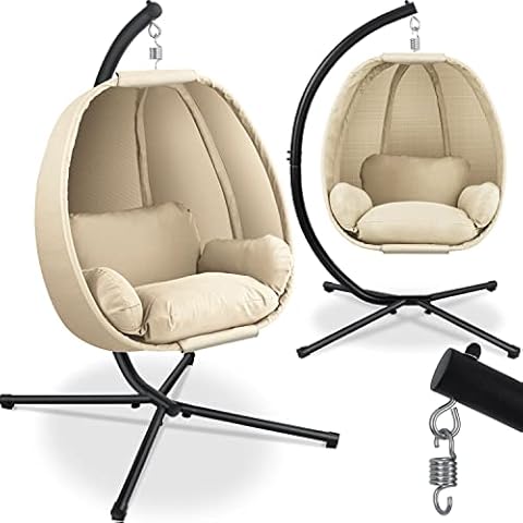 KESSER® Silla Colgante de Lujo con Marco y Cojines Cover