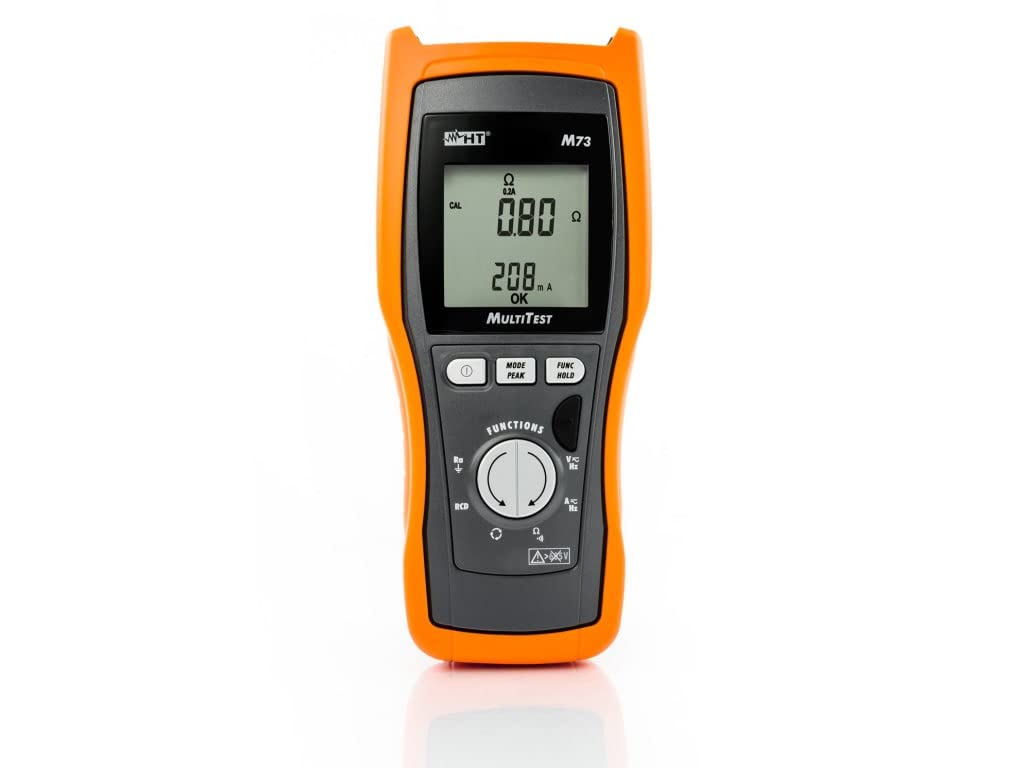 HT - Instruments Multimetro digitale TRMS con RCD e test di resistenza al loop, M73