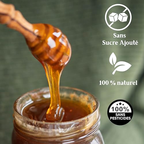 Miel de thym brut bio 1kg non pasteurisé notes herbacées - 5