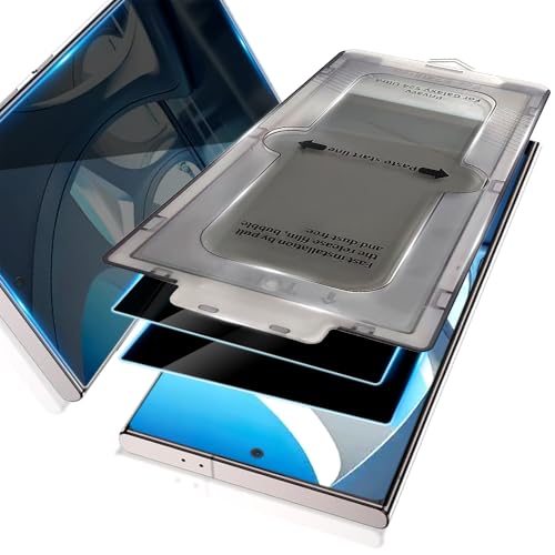Verre trempé de confidentialité Samsung S24 Plus avec applicateur automatique anti-poussière