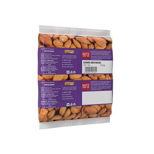 Image of Nuts About You Regular ALMONDS, 500 g | Regular | 100% Natural | Badam | Independence variety