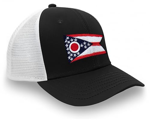Image of International Tie State Hat for Men and Women, Adjustable Snapback Trucker Baseball Cap with Embroidered Patch
