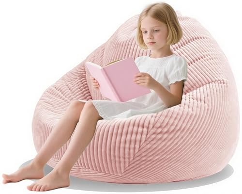 ENBAOHUI Bean Bag Chairs with Memory Foam Chairs for Kids Teens Toddler Faux Fur Sofa Chair with...