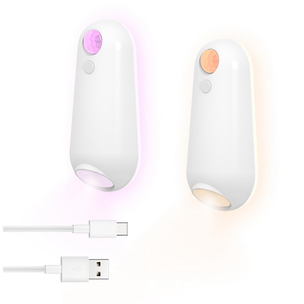 CTRLZS Motion Sensor LED Night Light Projector for Bathroom Corridor, Colorful Rechargeable Toilet Wall Lamp