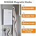 MIKEDE Magnetic Hooks Heavy Duty,120LB+ Strong Magnet with Hook, Super Neodymium Cruise Hooks, Locker Organizer Industrial Hooks for Hanging, Magnetic Hanger for Cruise, Grill - 8 Pack