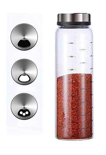 Multifunktion Salz- und Pfefferstreuer mit verstellbaren Gießlöchern - Perfekter Spender für Ihre Salze, 500 ml Cover