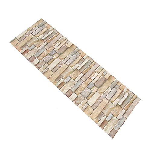 HOUDERCO 1シーツ自粘性レンガステッカー 爬虫類水槽用背景 テラリウム装飾壁紙 風景ステッカー 耐久性 外線劣化しにくい 粘着デカール