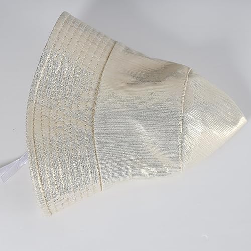 Image of Unisex Metallic Bucket Hat Waterproof Holographic Bucket Hat Fishing Hat Trendy Hip Pop Sun Cap