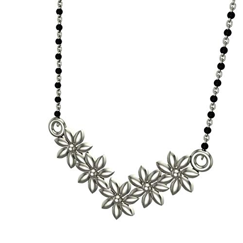 Image of DISHIS 14k White Gold Mangalsutra for Women