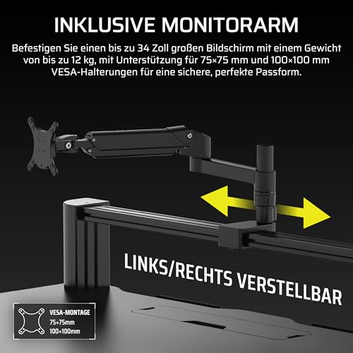 Corsair Platform:4 Verstellbarer Gaming-Schreibtisch