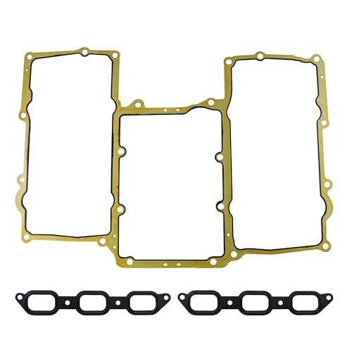 Image of Intake Manifold Gasket Kit Compatible with Jaguar XJ XF F-Type F-Pace XE 3.0L 2013-2020 Replace LR041680 C2Z17248 C2Z17249
