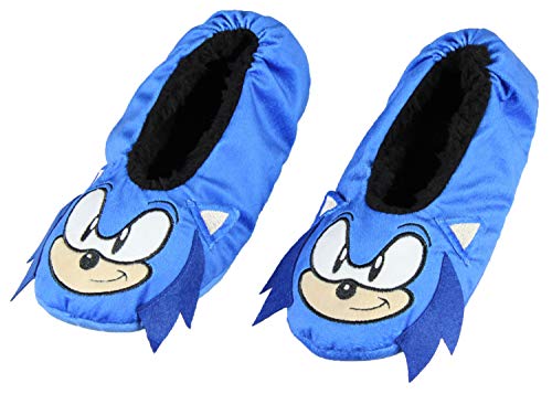 Sonic The Hedgehog Slippers 3D Character Slipper Socks with No-Slip Sole For Women Men