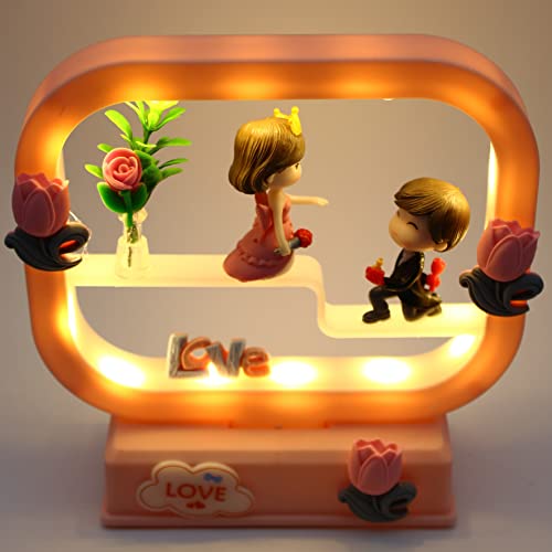 RedRoss LED Love Figurine 17cm Pink Black - Image 4