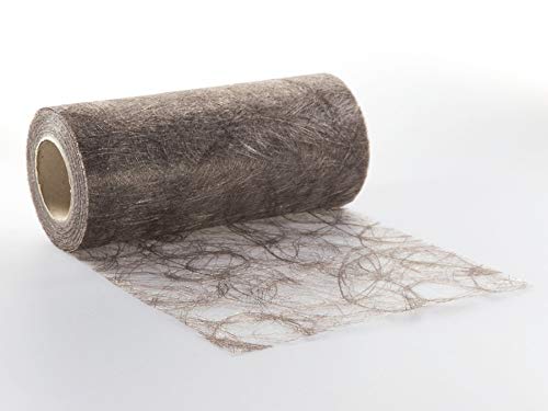 Sizoweb 20cm breit 5m oder 20m lang Tischläufer Tischband in unterschiedlichen Farben zur Dekoration wie Grillen, Sommer, Ostern, Weihnachten oder Hochzeiten manuell abgelängt durch Protinam (20m, taupe 9150) Cover