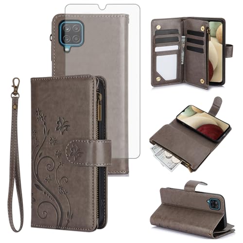 Coque Samsung Galaxy A12 Asuwish Gris idéale pour le quotidien