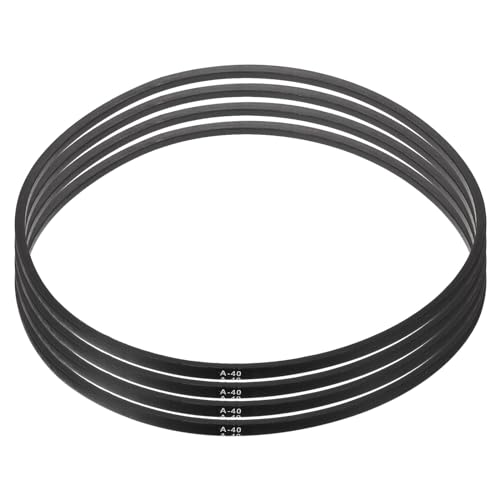 Image of uxcell 4pcs A40 or 4L420 Classic Wrapped Rubber V-Belt, 40 inch(1016mm) Inside Circumference, A Profile V Belt