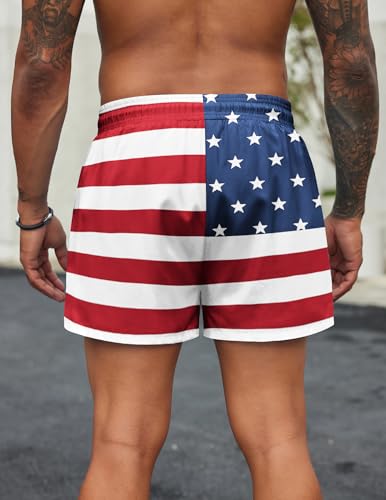 COOFANDY Men's Swim Trunks Quick Dry Bathing Suit with Pockets Swimwear Beach Board Short Swimsuit S-XXL3