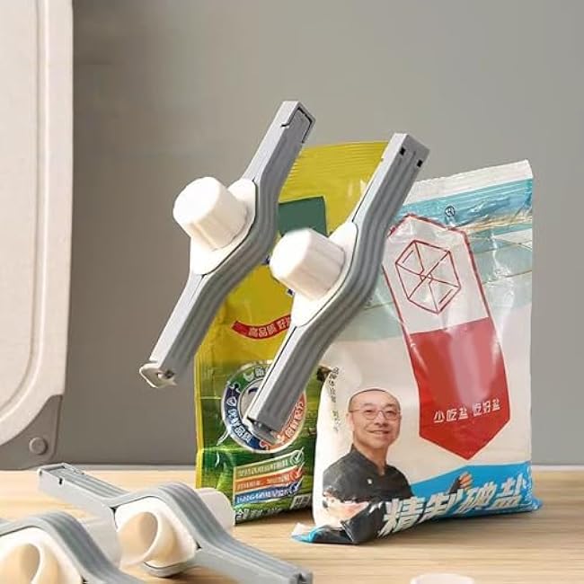 Spirals Locking Clip Freshness Protectors for Salt Milk Powder Bags Kitchen Storage Accessory Gadget Screw Caps Sealing Clip