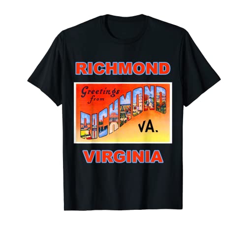 Lotta Shirts: Richmond Virginia Postcard Greetings Camiseta Camiseta