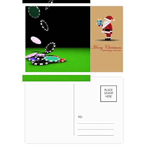 Cartes postales pour jeux de hasard photo Père Noël lot de 20 pour loterie tombola Noël