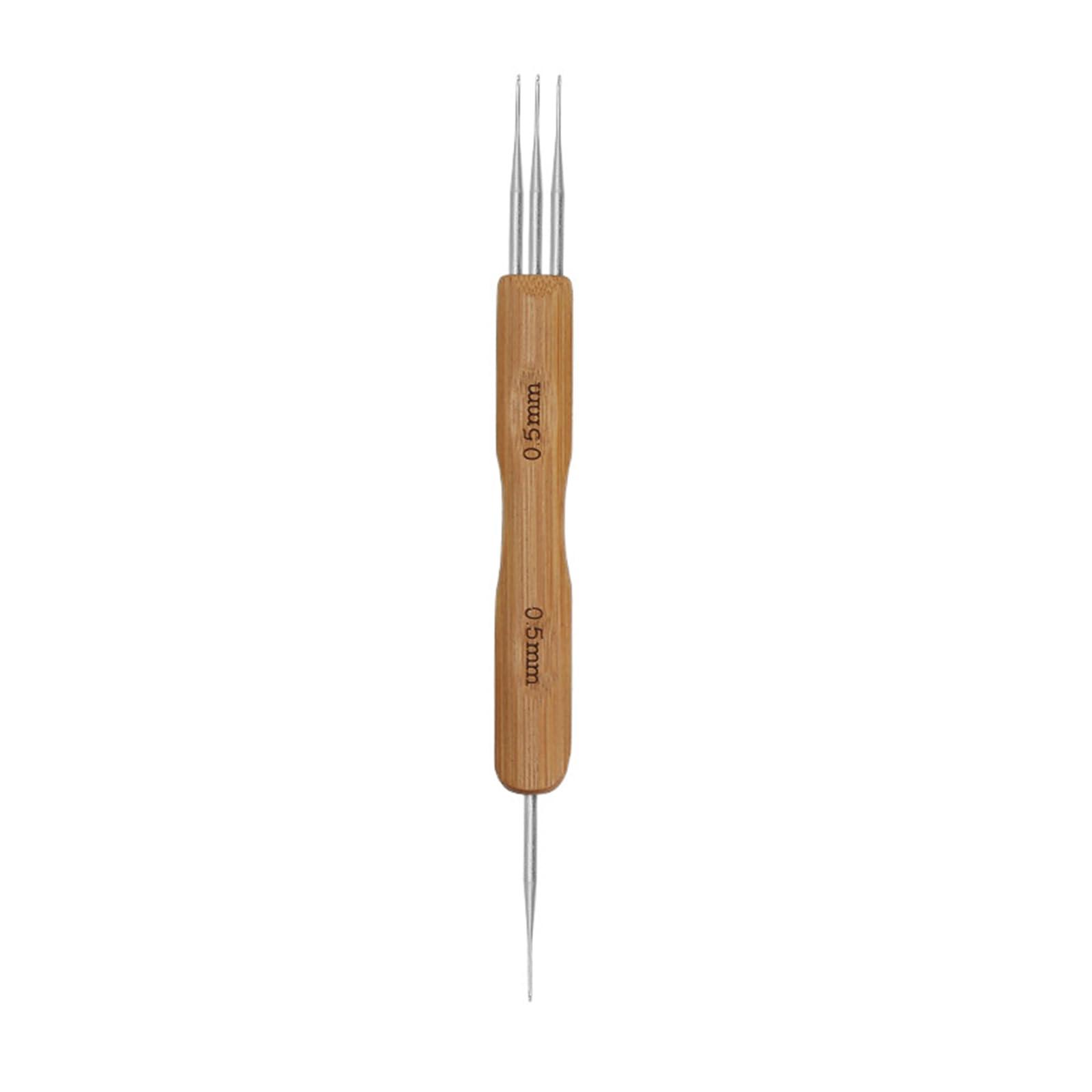 Dreadlock Crochet Hooks for Hair (0.5mm; 0.75mm) Handle Crochet Needle Steel Hook for Braid Craft Hook Needle for Dreadlock for Hair Set for Crocheting