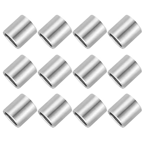 PATIKIL 12 Pcs Stainless Steel Spacers, 8mm ID x 10mm OD x 10mm Height 304 Stainless Steel Bushing Screw Standoff Unthreaded Round Spacer for 5/16" M8 Screws Bolts Nuts