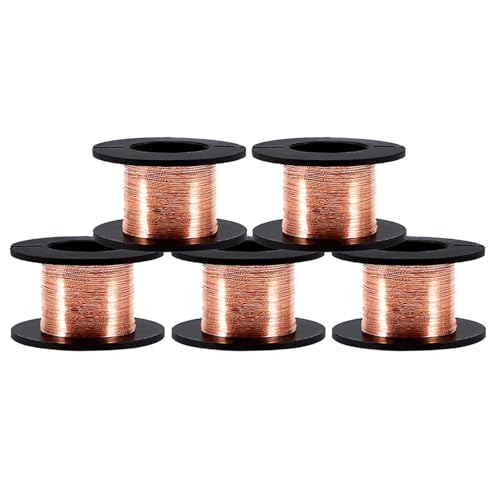 5 unids 0.1mm Alambre de Imán Esmaltado Alambre de Soldadura de Cobre Alambre Esmaltado cobre esmaltado Reparación Longitud del Cable 12m